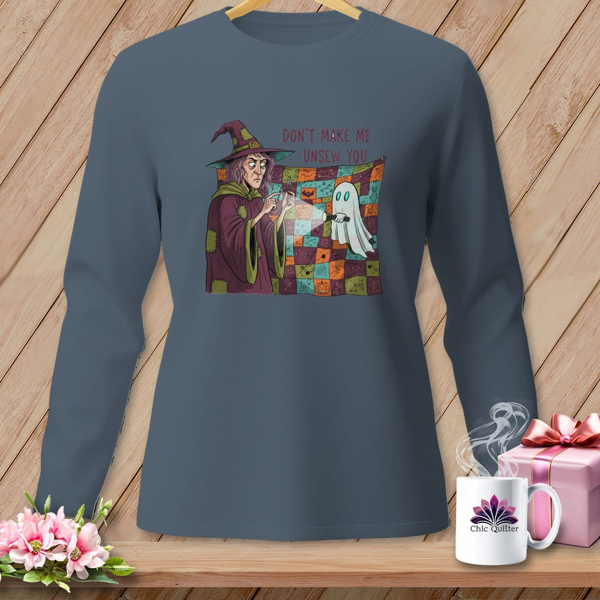 MyDesigns Physical Item S / Blue Jean DON'T MAKE ME UNSEW YOU ~ Long Sleeve Tee