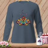 MyDesigns Physical Item S / Blue Jean Drawn To The Lamp ~ Long Sleeve Tee