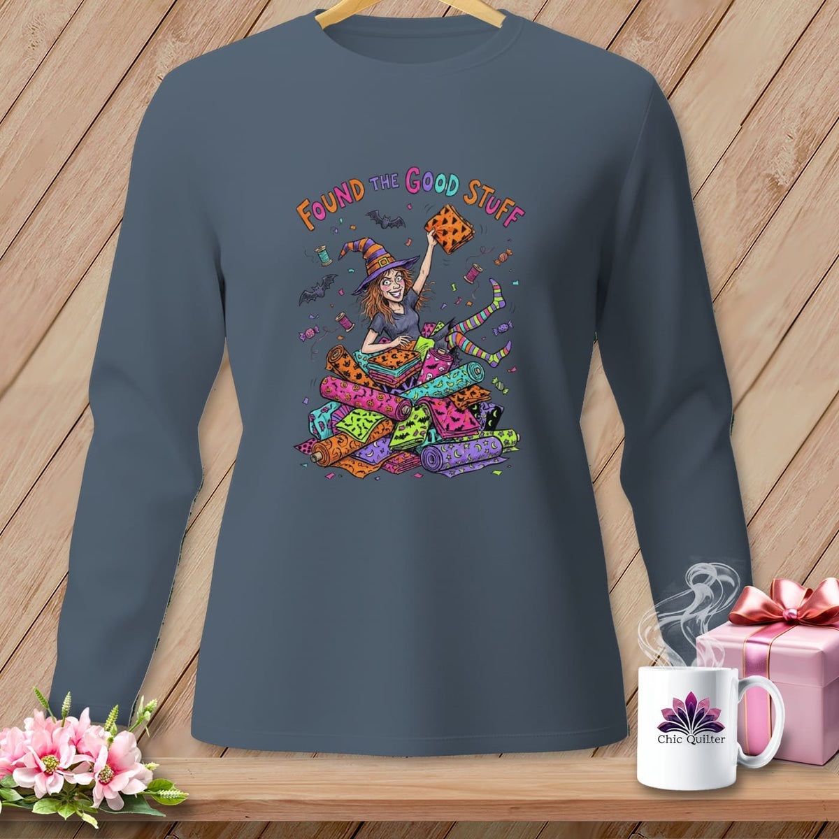 MyDesigns Physical Item S / Blue Jean FOUND THE GOOD STUFF ~ Bolt Heap ~ Long Sleeve Tee