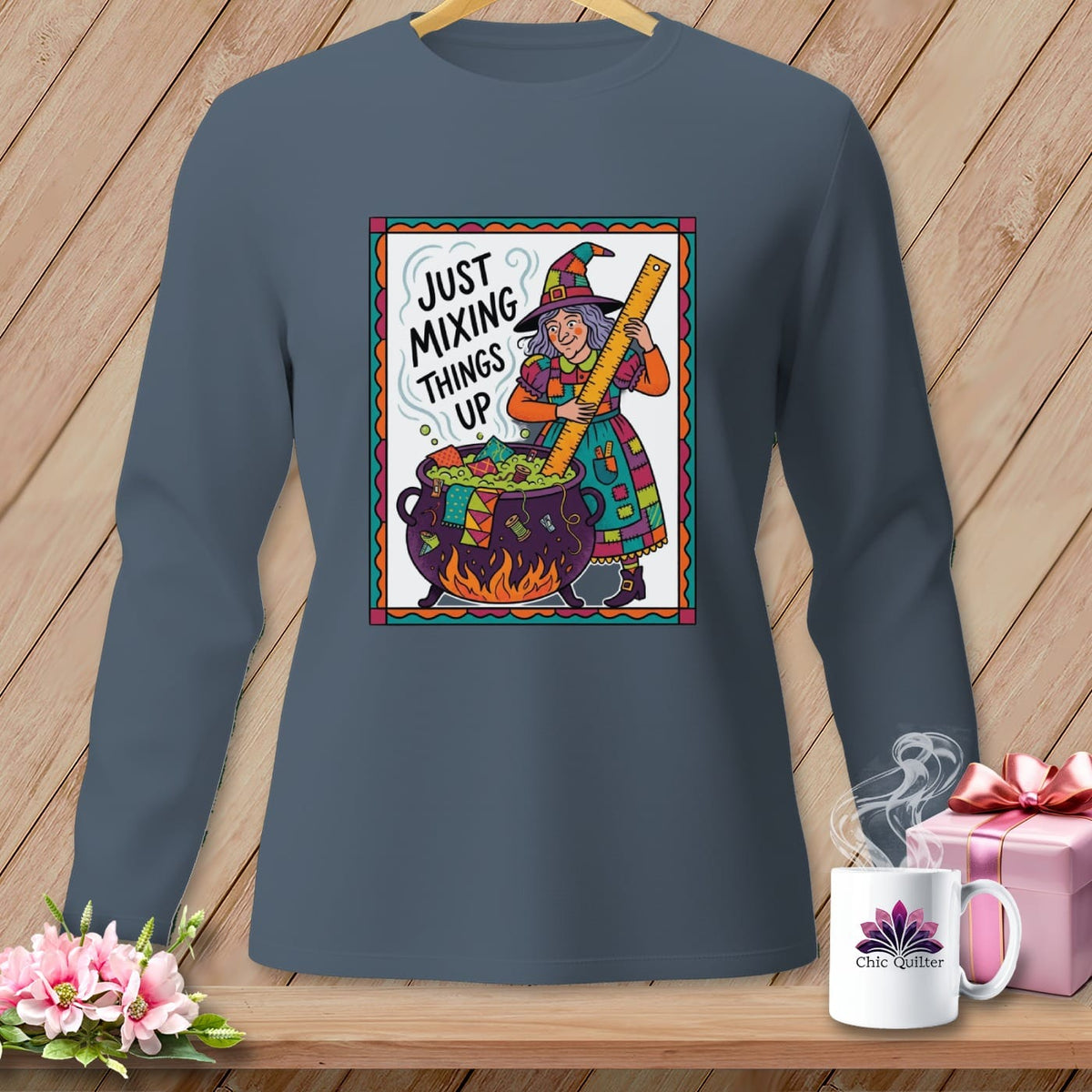 MyDesigns Physical Item S / Blue Jean Just Mixing Things Up ~ Long Sleeve Tee