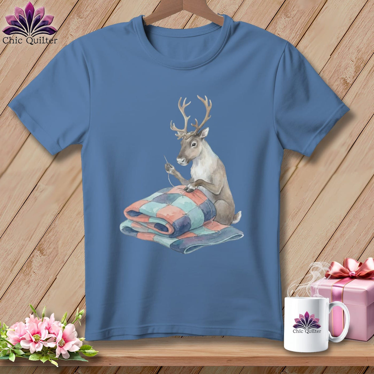 MyDesigns Physical Item S / Blue Jean Knots In Snow ~ Premium Tee