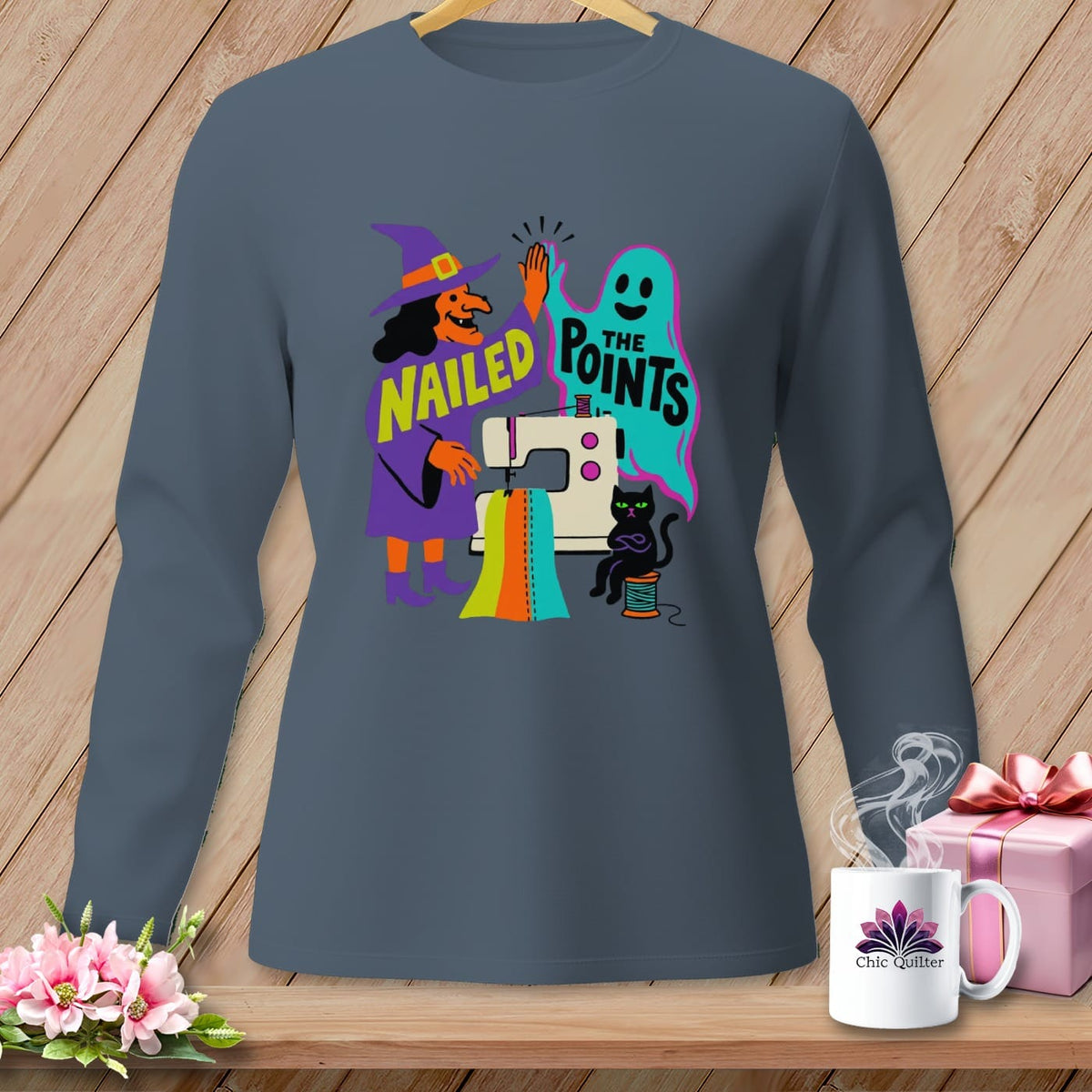 MyDesigns Physical Item S / Blue Jean Nailed the Points ~ Long Sleeve Tee