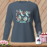 MyDesigns Physical Item S / Blue Jean Night Shift ~ Star Block ~ Long Sleeve Tee