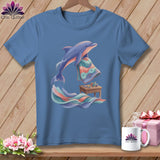 MyDesigns Physical Item S / Blue Jean Panel Between Fins ~ Premium Tee