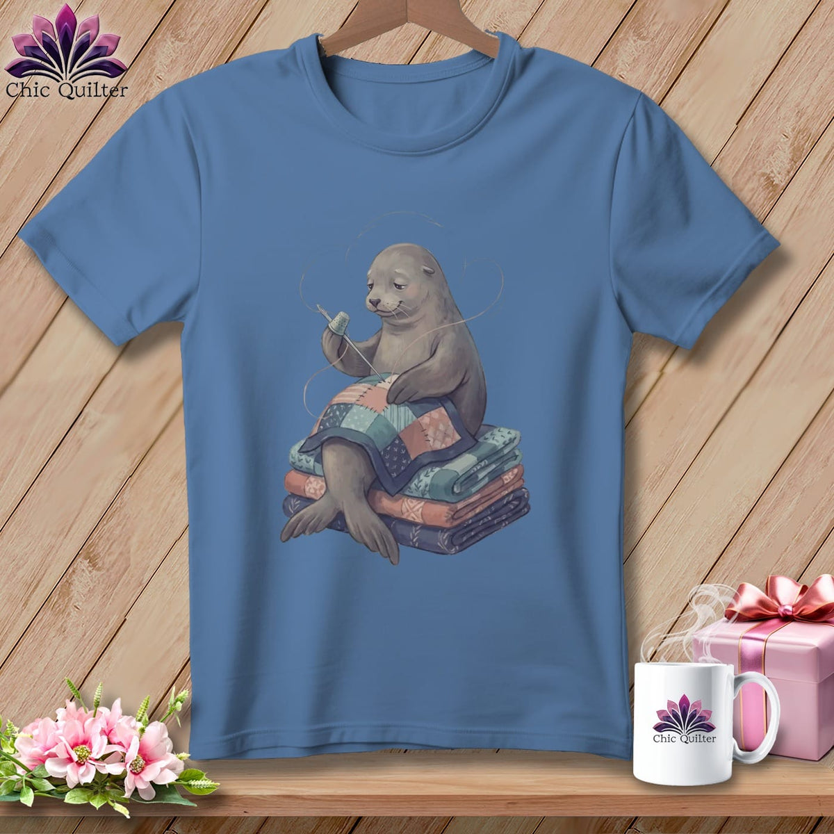 MyDesigns Physical Item S / Blue Jean Perched On Progress ~ Premium Tee