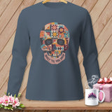 MyDesigns Physical Item S / Blue Jean Quilt 'Til You Drop ~ Long Sleeve Tee
