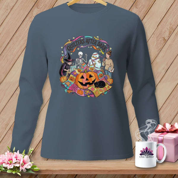MyDesigns Physical Item S / Blue Jean Quilters After Dark ~ Long Sleeve Tee
