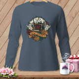 MyDesigns Physical Item S / Blue Jean Sew Spooky ~ Gold Machine ~ Long Sleeve Tee