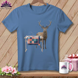 MyDesigns Physical Item S / Blue Jean Stag At Frame ~ Premium Tee