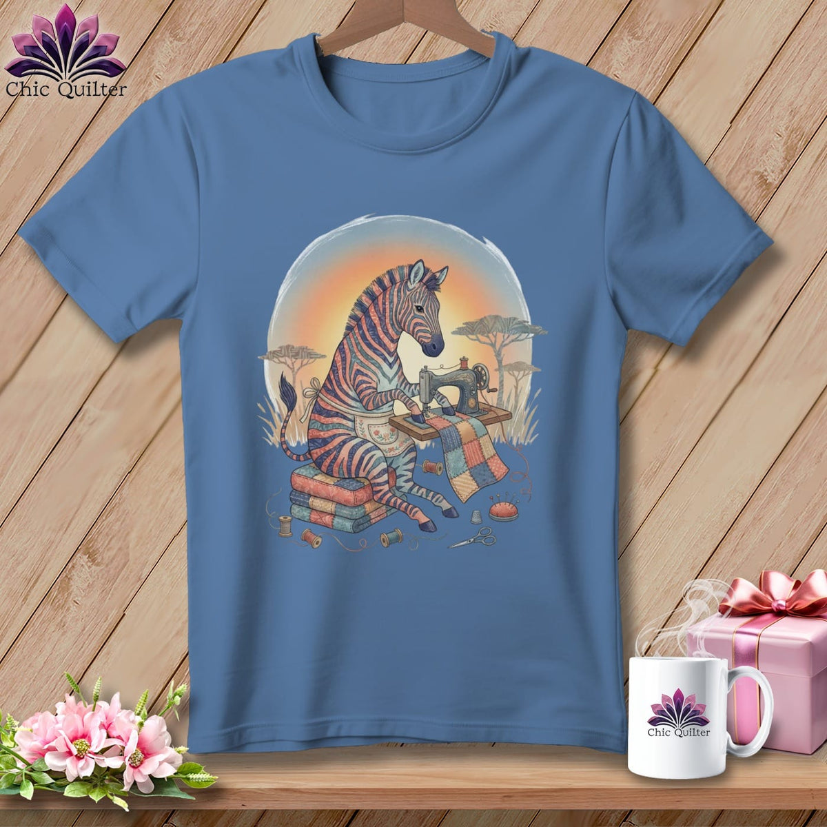 MyDesigns Physical Item S / Blue Jean Stripes On Stripes ~ Premium Tee