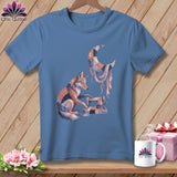 MyDesigns Physical Item S / Blue Jean Under Stitched Moon ~ Premium Tee