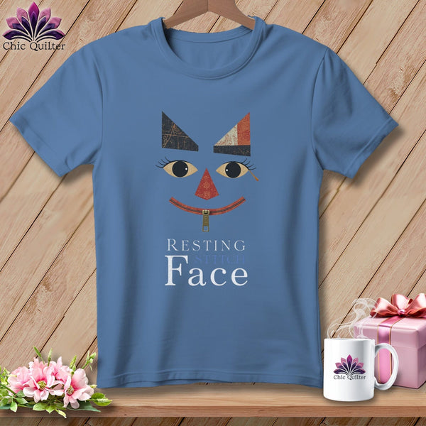 MyDesigns Physical Item S / Blue Jean Zip It - Resting Stitch Face ~ Premium Tee