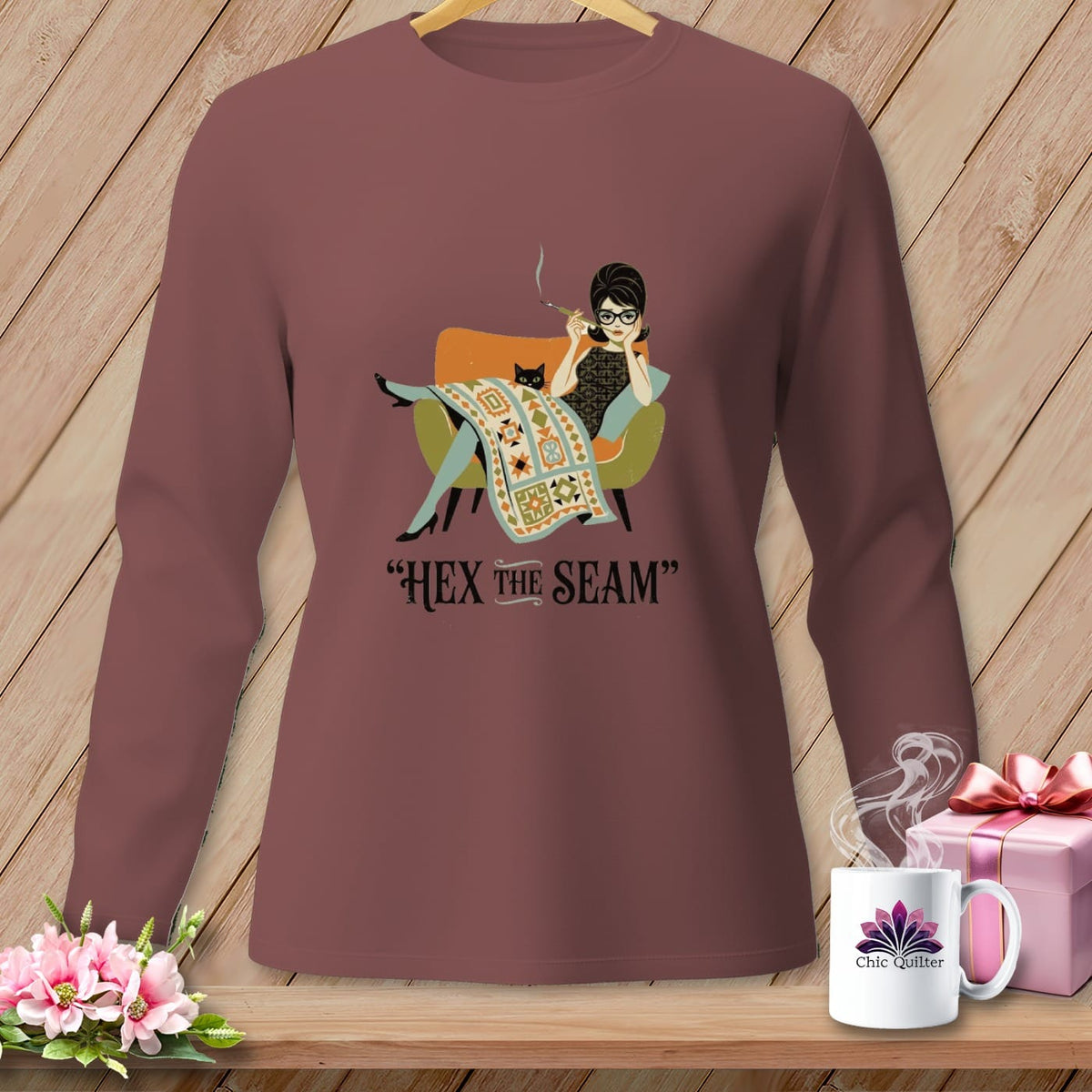 MyDesigns Physical Item S / Brick Hex The Seam ~ Long Sleeve Tee