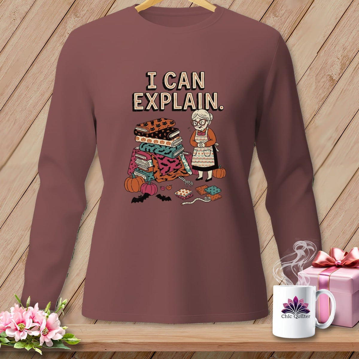 MyDesigns Physical Item S / Brick I CAN EXPLAIN. ~ Long Sleeve Tee