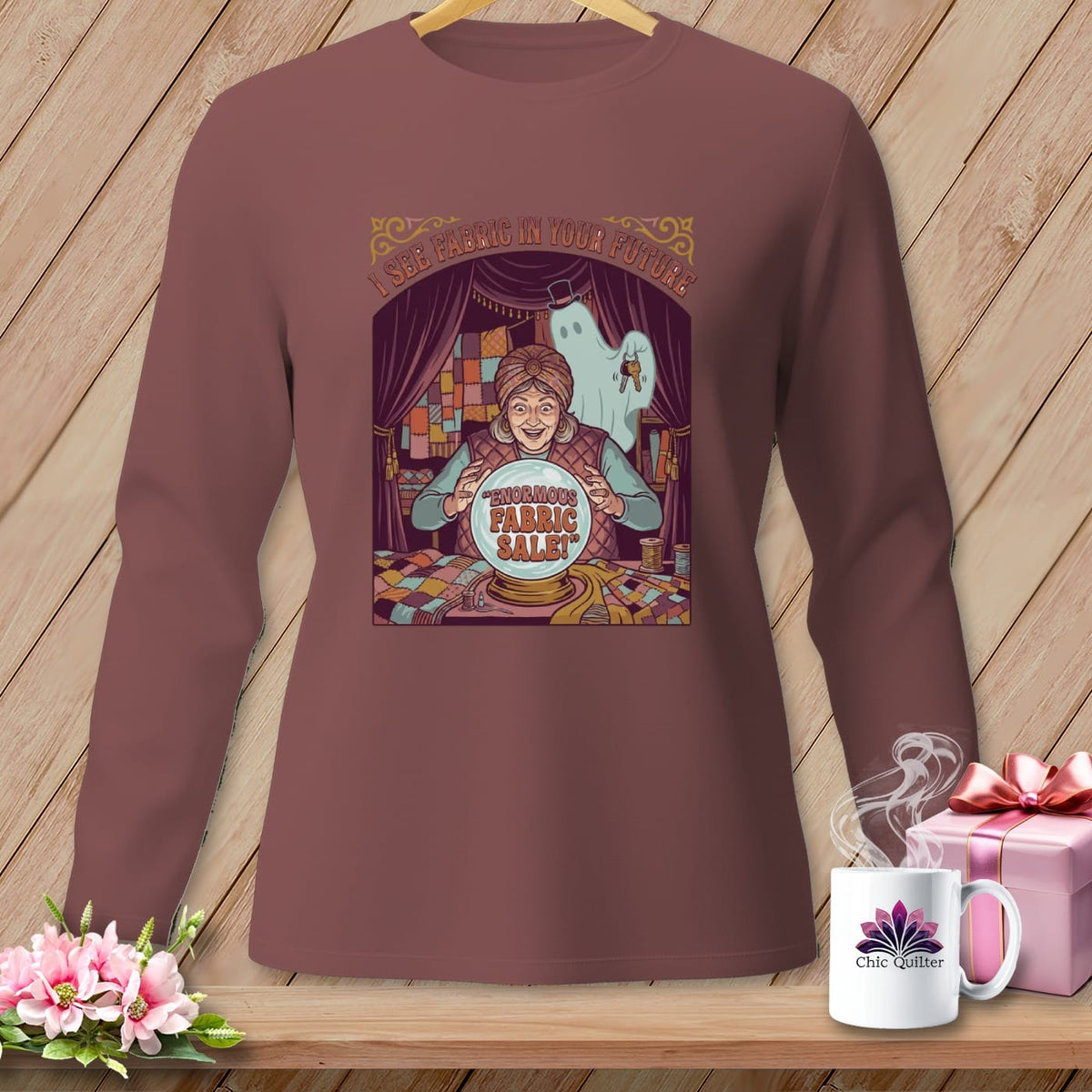 MyDesigns Physical Item S / Brick I See Fabric In Your Future ~ Long Sleeve Tee
