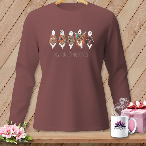 MyDesigns Physical Item S / Brick My Quilting Boos ~ Long Sleeve Tee