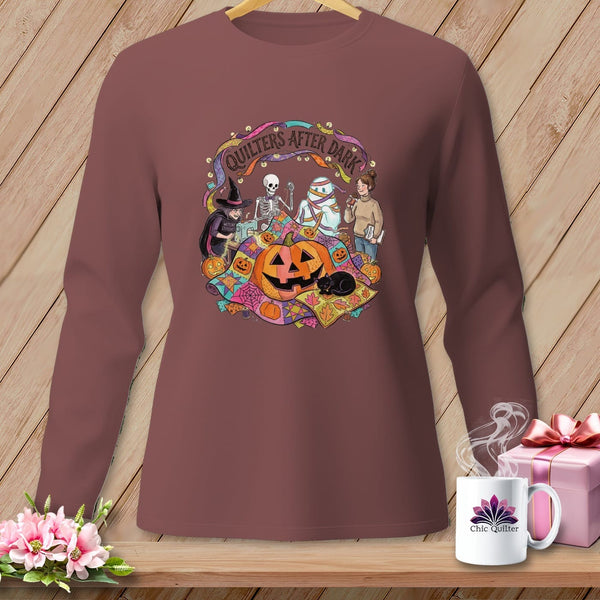 MyDesigns Physical Item S / Brick Quilters After Dark ~ Long Sleeve Tee