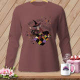 MyDesigns Physical Item S / Brick WITCH, PLEASE. I'M QUILTING. ~ Long Sleeve Tee