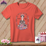 MyDesigns Physical Item S / Bright Salmon Fray-da Kahio - Resting Stitch Face ~ Premium Tee