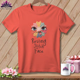 MyDesigns Physical Item S / Bright Salmon Tongue - Resting Stitch Face ~ Premium Tee