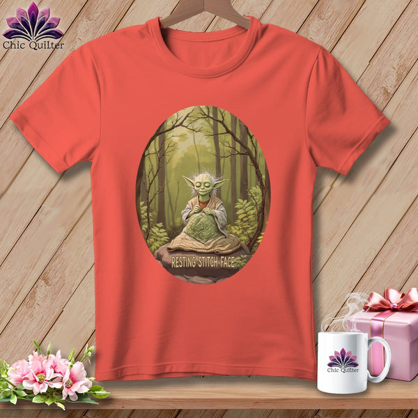 MyDesigns Physical Item S / Bright Salmon Yo-Yo-Da - Resting Stitch Face ~ Premium Tee