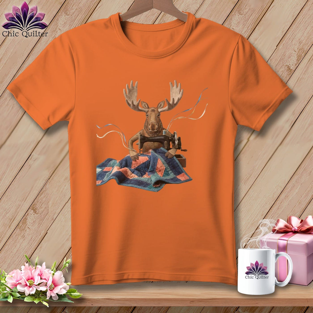 MyDesigns Physical Item S / Burnt Orange Antlers Wide Open ~ Premium Tee