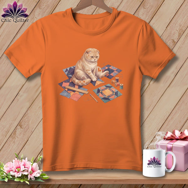MyDesigns Physical Item S / Burnt Orange Bonnie Tartanpleat ~ Premium Tee