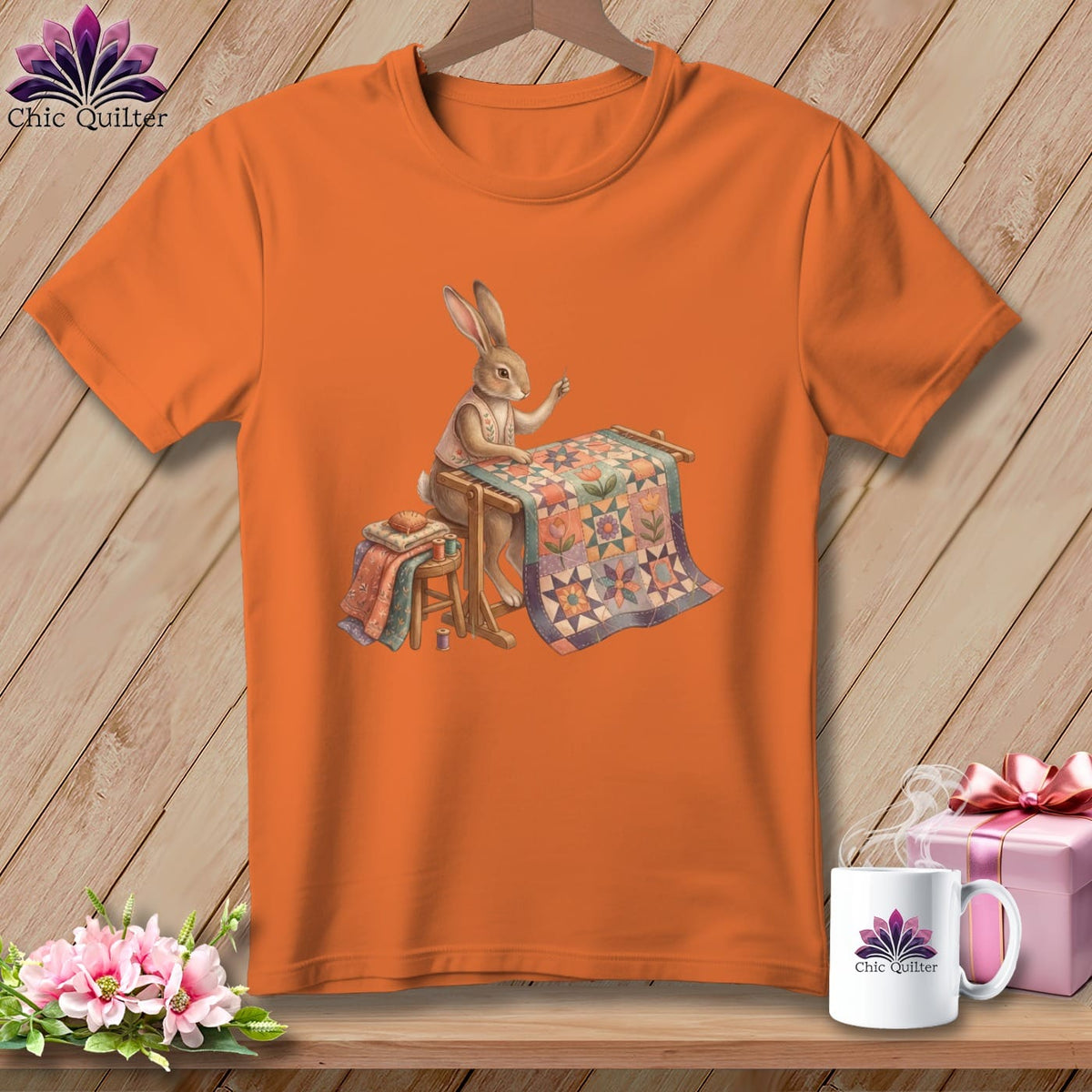 MyDesigns Physical Item S / Burnt Orange Clover Cottontail ~ Premium Tee