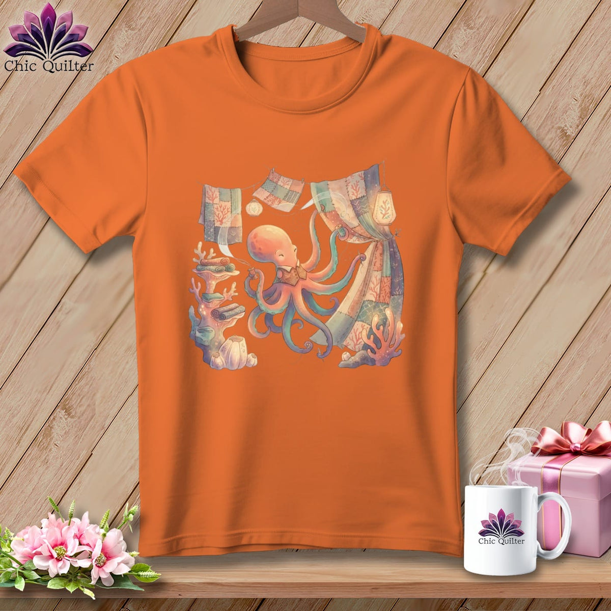 MyDesigns Physical Item S / Burnt Orange Eight Arms Curating ~ Premium Tee