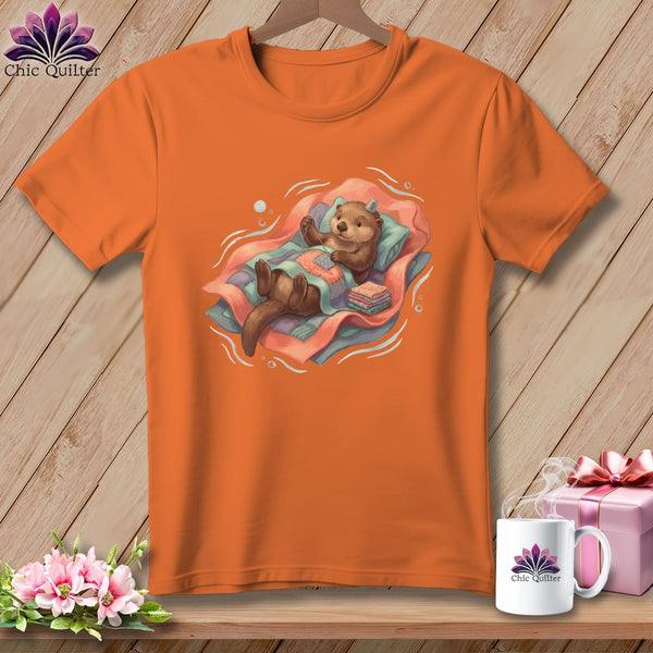 MyDesigns Physical Item S / Burnt Orange Floating While Stitching ~ Premium Tee