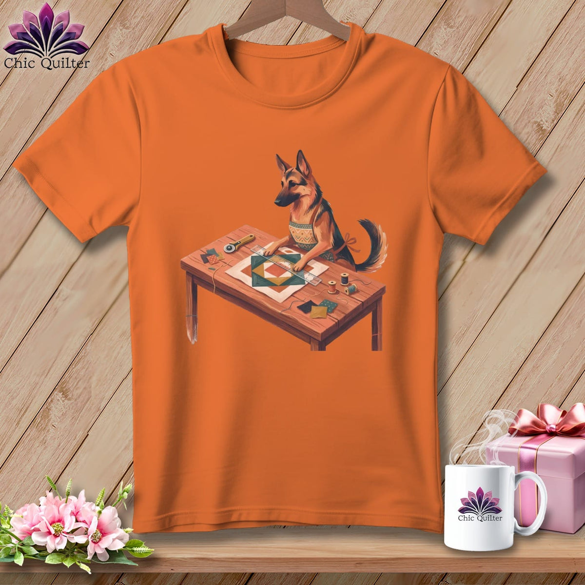 MyDesigns Physical Item S / Burnt Orange Heidi Straightgrain ~ Premium Tee