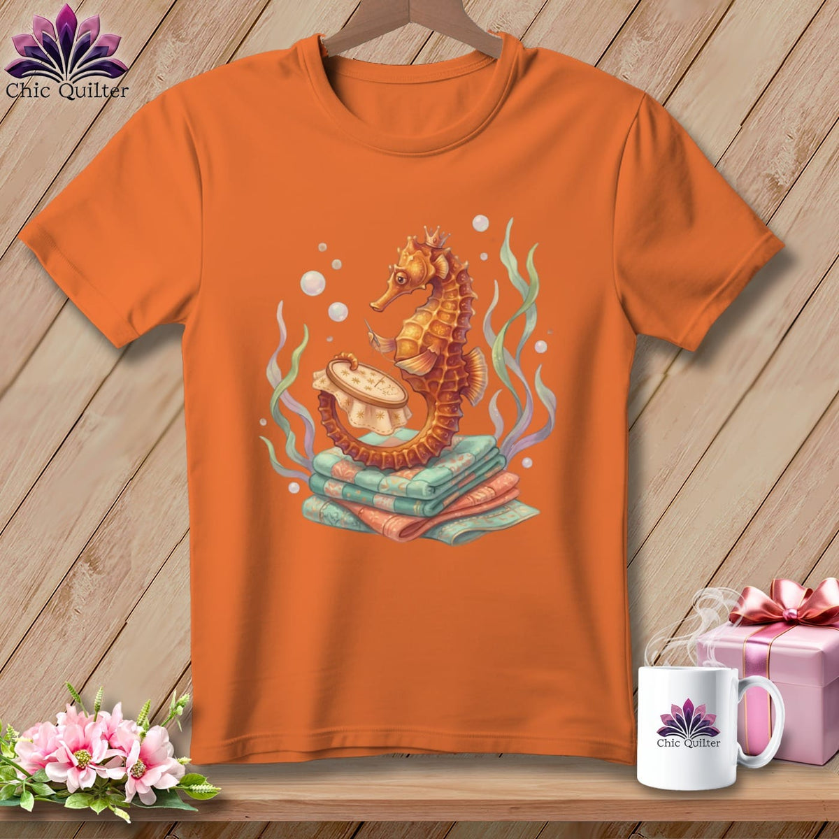 MyDesigns Physical Item S / Burnt Orange Hoop In Tail ~ Premium Tee