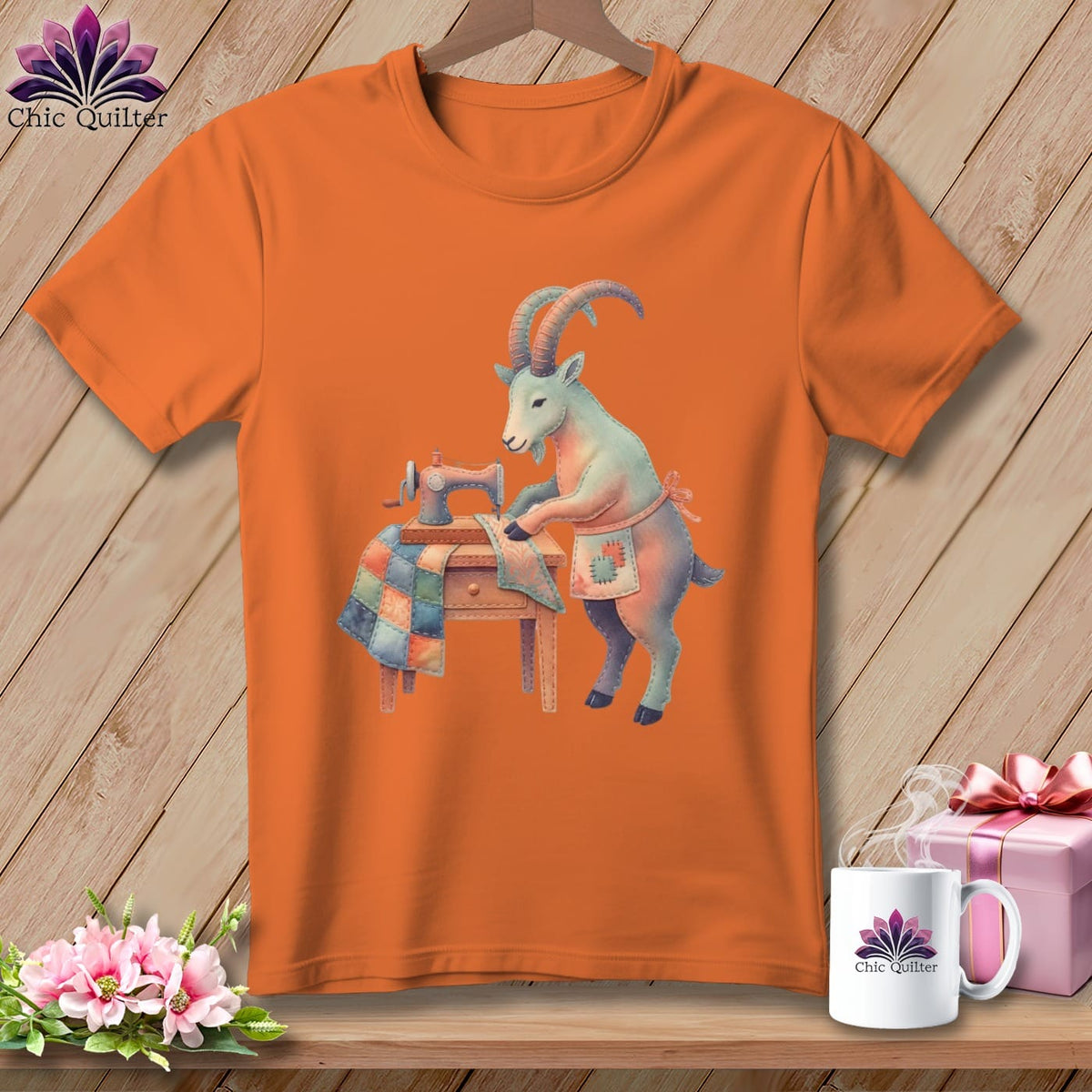MyDesigns Physical Item S / Burnt Orange Horns Framing Focus ~ Premium Tee
