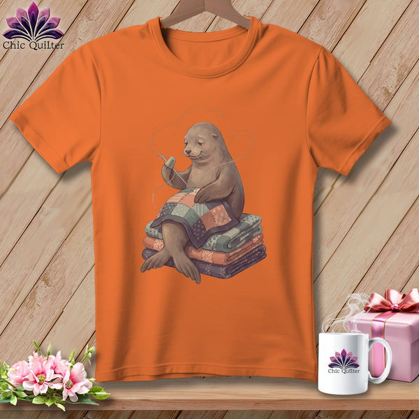 MyDesigns Physical Item S / Burnt Orange Perched On Progress ~ Premium Tee