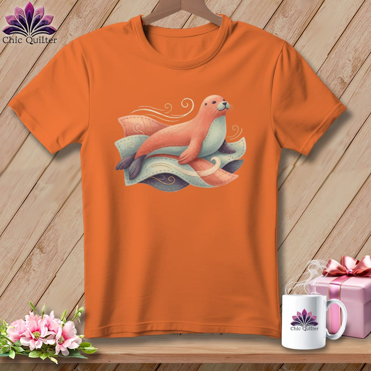 MyDesigns Physical Item S / Burnt Orange Resting Against Folds ~ Premium Tee