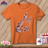 MyDesigns Physical Item S / Burnt Orange Under Stitched Moon ~ Premium Tee