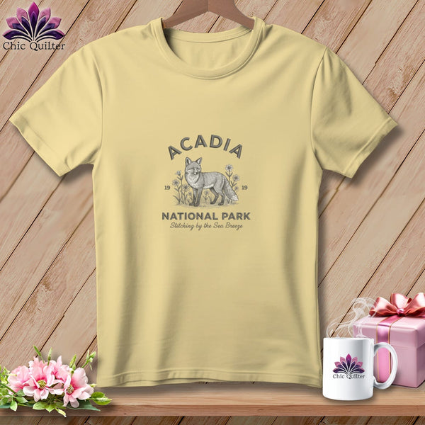 MyDesigns Physical Item S / Butter Acadia National Park, Stitchin In Beauty ~ Premium Tee