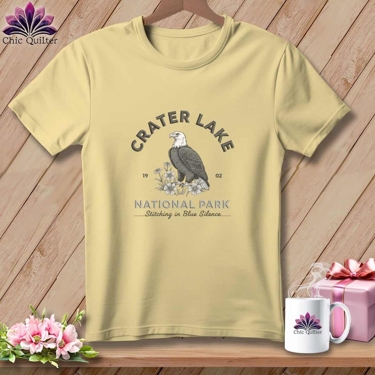 MyDesigns Physical Item S / Butter Crater Lake National Park, Stitchin In Beauty ~ Premium Tee