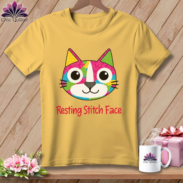 MyDesigns Physical Item S / Butter Patchwork Smile - Resting Stitch Face ~ Premium Tee