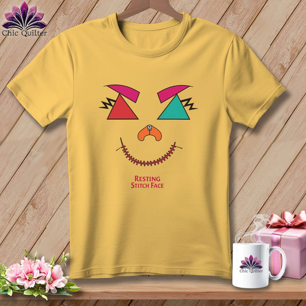 MyDesigns Physical Item S / Butter Psychedelic Face - Resting Stitch Face ~ Premium Tee