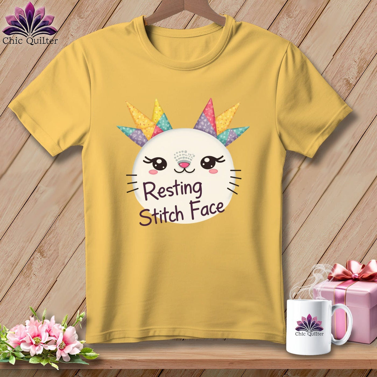 MyDesigns Physical Item S / Butter Quirky Impact - Resting Stitch Face ~ Premium Tee