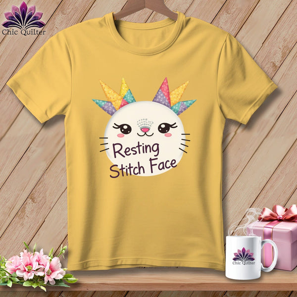 MyDesigns Physical Item S / Butter Quirky Impact - Resting Stitch Face ~ Premium Tee