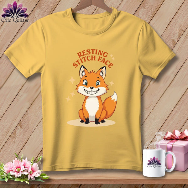 MyDesigns Physical Item S / Butter Silly Fox - Resting Stitch Face ~ Premium Tee