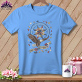 MyDesigns Physical Item S / Carolina Blue 250 Years Stitched Under The Stars Proud American Quilter ~ Relaxed Fit Tee