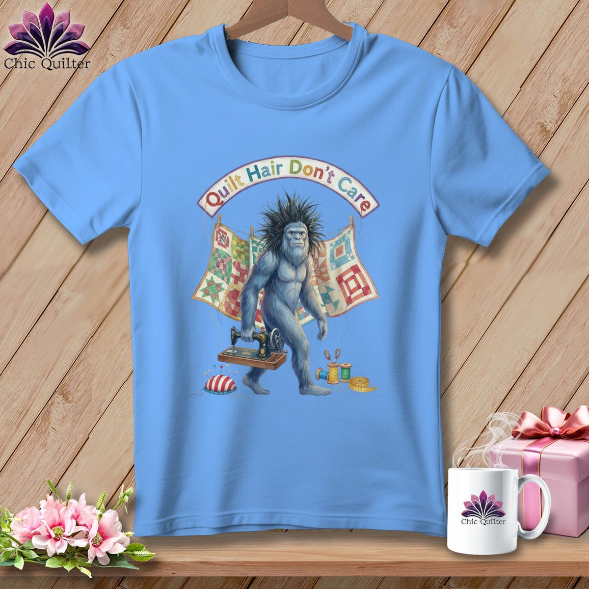 MyDesigns Physical Item S / Carolina Blue Big Foot's Hairy Adventure ~ Relaxed Fit Tee
