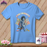 MyDesigns Physical Item S / Carolina Blue Big Foot's Hairy Adventure ~ Relaxed Fit Tee