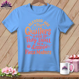 MyDesigns Physical Item S / Carolina Blue Blessed Are the Quilters For They Shall Be Called Piece Makers ~ Relaxed Fit Tee