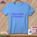 MyDesigns Physical Item S / Carolina Blue Fabric Addict. In Recovery. ~ Relaxed Fit Tee