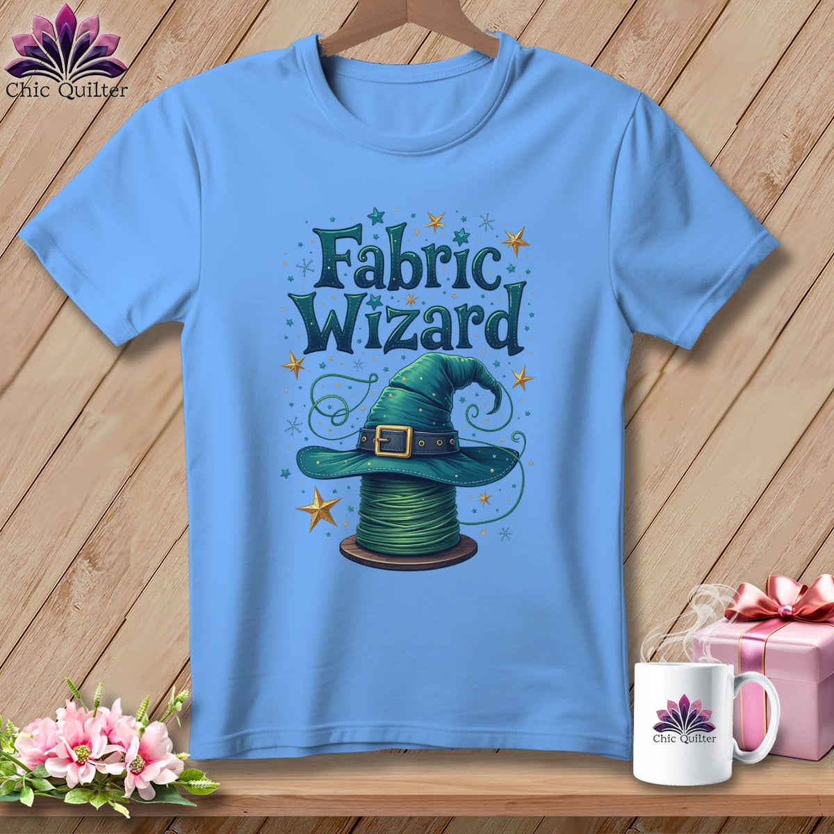 MyDesigns Physical Item S / Carolina Blue Fabric Wizard ~ Relaxed Fit Tee