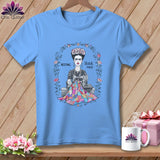 MyDesigns Physical Item S / Carolina Blue Fray-da Kahio - Resting Stitch Face ~ Relaxed Fit Tee